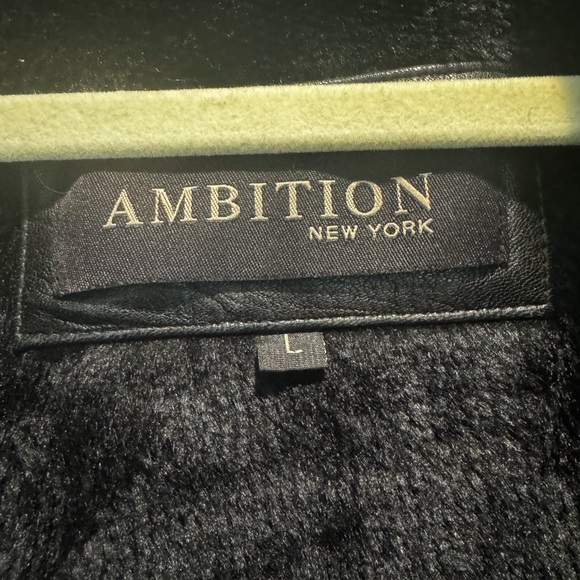 Black Leather Jacket size Large - Picture 4 of 5